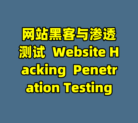 网站黑客与渗透测试  Website Hacking  Penetration Testing-99资源站