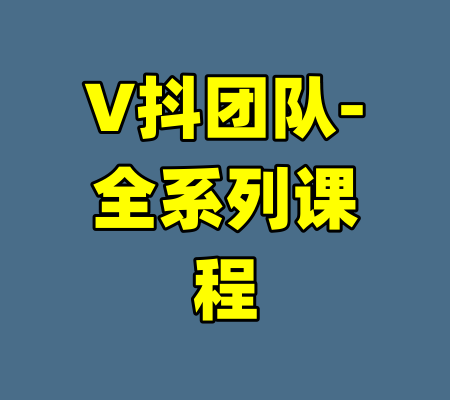V抖团队-全系列课程