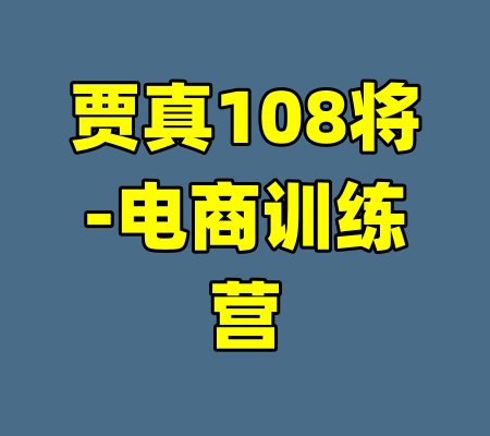 贾真108将-电商训练营
