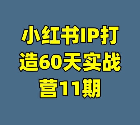 小红书IP打造60天实战营11期-99资源站