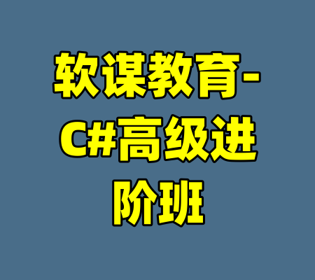 软谋教育-C#高级进阶班-99资源站