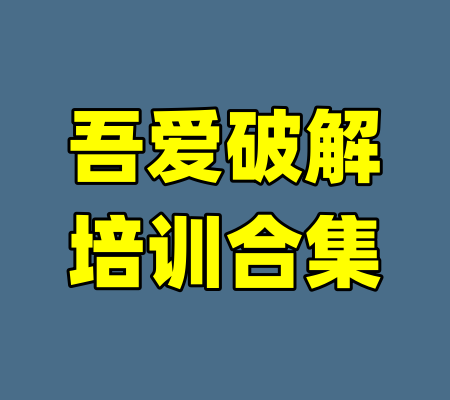 吾爱破解培训合集-99资源站