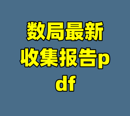 数局最新收集报告pdf-99资源站