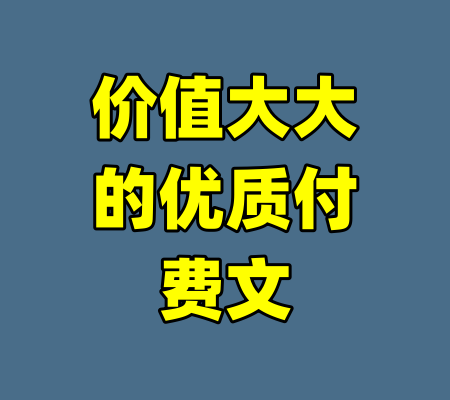 价值大大的优质付费文-99资源站
