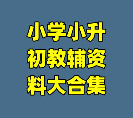 小学小升初教辅资料大合集-99资源站