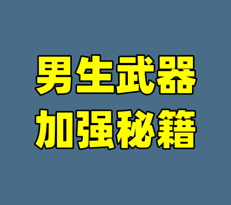 男生武器加强秘籍