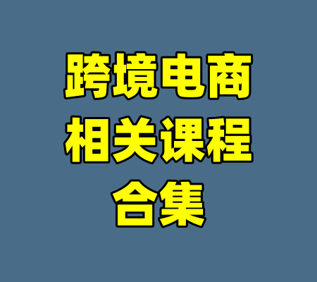 跨境电商相关课程合集-99资源站