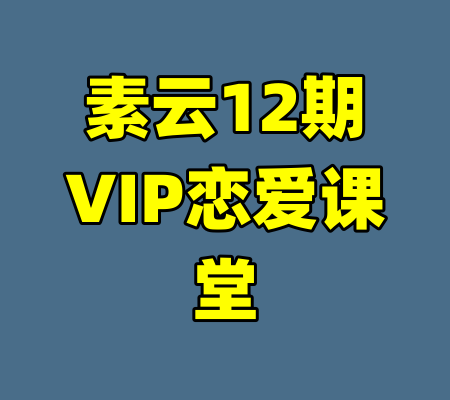 素云12期VIP恋爱课堂
