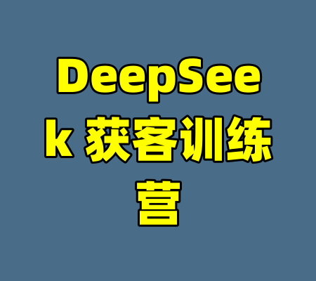 DeepSeek 获客训练营