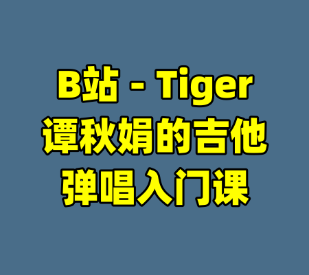 B站 - Tiger谭秋娟的吉他弹唱入门课-99资源站