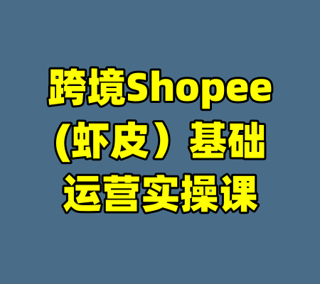 跨境Shopee(虾皮)基础运营实操课