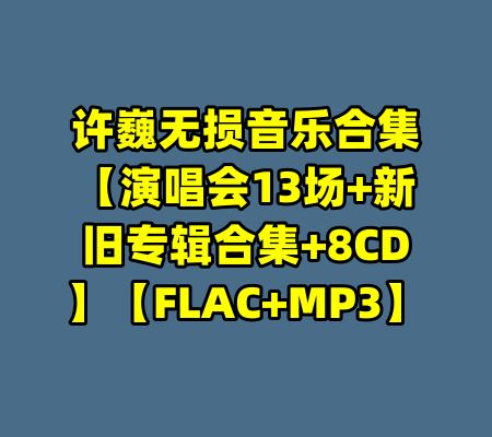 许巍无损音乐合集【演唱会13场+新旧专辑合集+8CD】【FLAC+MP3】