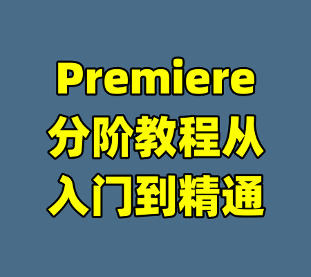 Premiere分阶教程从入门到精通