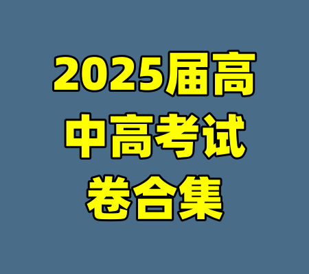 2025届高中高考试卷合集