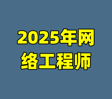 2025年网络工程师-99资源站