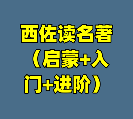 西佐读名著（启蒙+入门+进阶）-99资源站