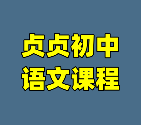 贞贞初中语文课程