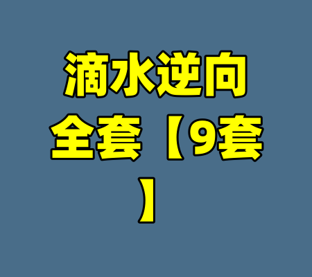 滴水逆向全套【9套】