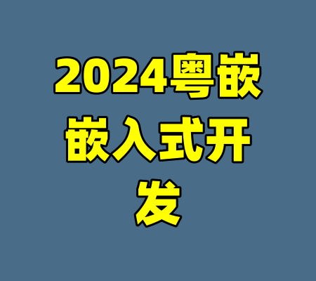 2024粤嵌嵌入式开发-99资源站