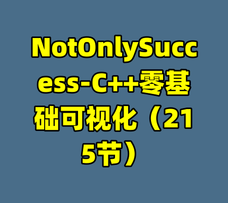 NotOnlySuccess-C++零基础可视化(215节)
